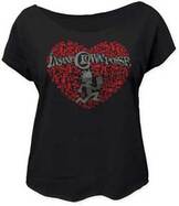 Clown Heart Ladys Tシャツ 黒 [icp-t-heart-bk]