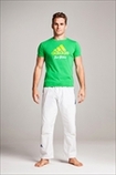 ヨーロッパ系/adidas Tシャツ [jiu-jitsu model] ブラジリアングリーン BrazilianGreen
