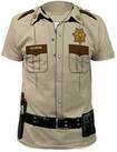 アメリカ系/USA Sheriff Tシャツ ライトブラウン