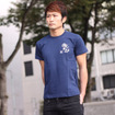 RYUKO  龍虎/T-shirt　Ｔシャツ/RYUKO Tシャツ [Double Leg Dive 両足タックル] インディゴブルー
