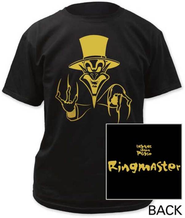 Clown Ring Master Tシャツ 黒[icp-t-ringmaster-bk]